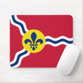 Mousepad mit Flagge von St. Louis, Missouri (Mit Mouse)