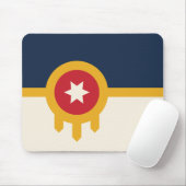 Mousepad mit Flagge von Tulsa, Oklahoma (Mit Mouse)
