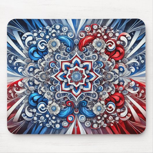 Mousepad mit französischem Farbdesign (Vorne)