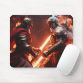 Mousepad mit Gamern drucken, der Krieger wird ihn  (Mit Mouse)