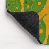 Mousepad mit gelbem Leaf-Muster (Ecke)