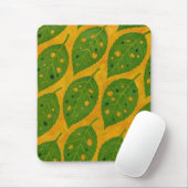 Mousepad mit gelbem Leaf-Muster (Mit Mouse)