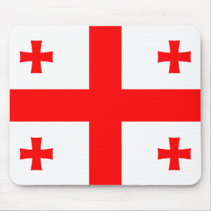 Mousepad mit georgischer Flagge