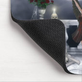 Mousepad mit gotischem Engels-Tanzen u. Mond (Ecke)