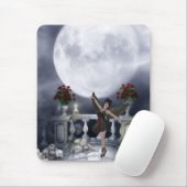 Mousepad mit gotischem Engels-Tanzen u. Mond (Mit Mouse)