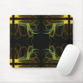 Mousepad mit grünem Fraktal (Mit Mouse)
