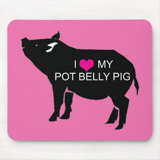 Mousepad mit Hängebauchschwein (Vorne)
