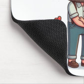 Mousepad mit Hingabe für Papa. (Ecke)