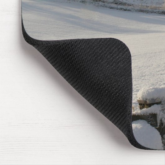 Mousepad mit Hume Schloss im Winter (Ecke)