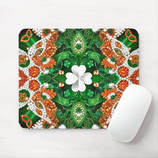 Mousepad mit Irland Colors Design (Mit Mouse)