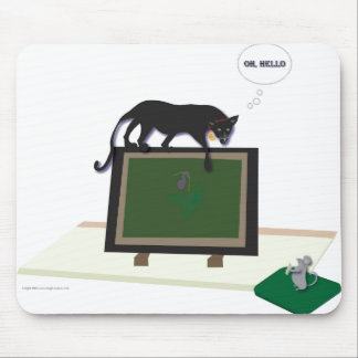 Mousepad mit Katze und Maus