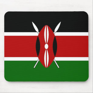 Mousepad mit kenianischer Flagge