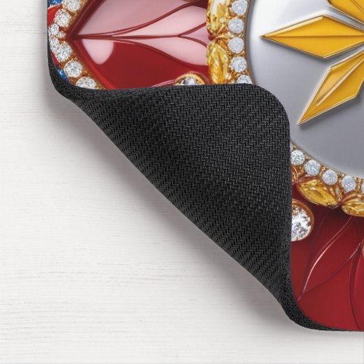 Mousepad mit kolumbianischem Farbdesign (Ecke)