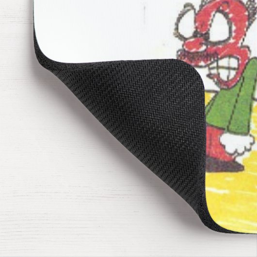 Mousepad mit lebhaften lustigen Kirchenzeichen (Ecke)