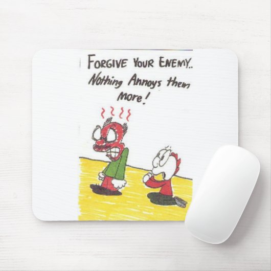 Mousepad mit lebhaften lustigen Kirchenzeichen (Mit Mouse)