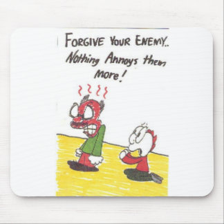 Mousepad mit lebhaften lustigen Kirchenzeichen