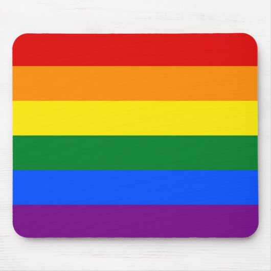 Mousepad mit LGBT-Regenbogenflagge (Vorne)
