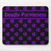Mousepad mit lila Biogefährdung mit benutzerdefini (Vorne)