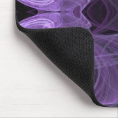 Mousepad mit lila und schwarzem Fraktal (Ecke)
