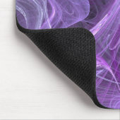 Mousepad mit lila und schwarzem Fraktal (Ecke)