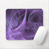 Mousepad mit lila und schwarzem Fraktal (Mit Mouse)