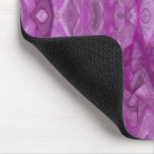 Mousepad mit lila und weißem Fraktal (Ecke)
