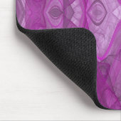 Mousepad mit lila und weißem Fraktal (Ecke)