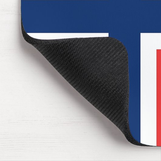 Mousepad mit norwegischer Flagge (Ecke)