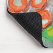 Mousepad mit orangefarbenem Mousepad (Ecke)