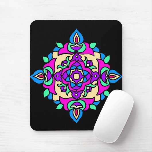 Mousepad mit Rangoli-Muster (Mit Mouse)