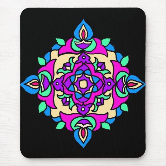 Mousepad mit Rangoli-Muster (Vorne)