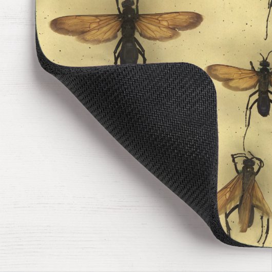 Mousepad mit riesigen Spinnenjagdwespen (Ecke)