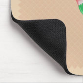 Mousepad mit rosa Blume (Ecke)