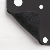 Mousepad mit rotem und weißem Retro-Circle (Ecke)