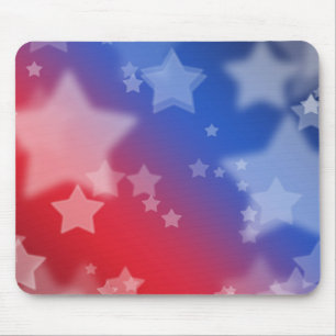 Mousepad mit roten weißen und blauen Sternen