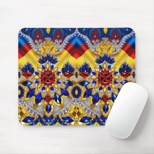 Mousepad mit rumänischem Farbdesign (Mit Mouse)
