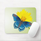 Mousepad mit Schmetterling und Blume (Mit Mouse)