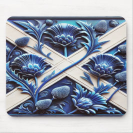 Mousepad mit schottischem Thistles-Design