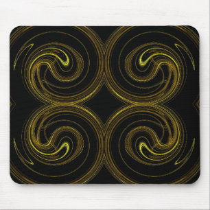 Mousepad mit schwarzem Fraktal