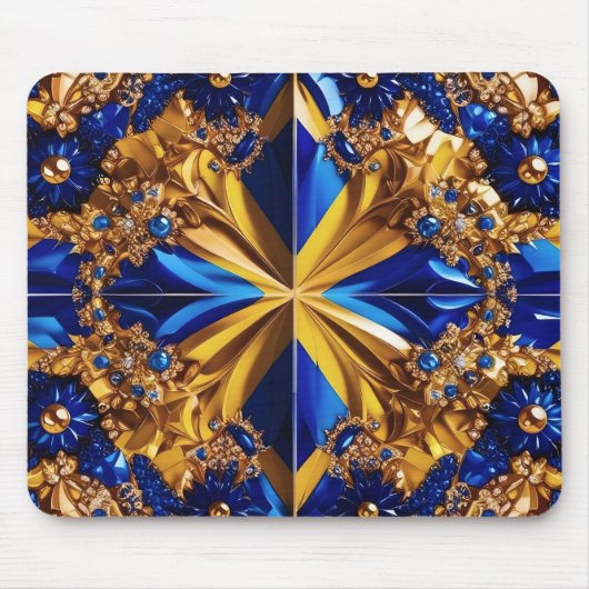 Mousepad mit schwedischem Farbdesign (Vorne)