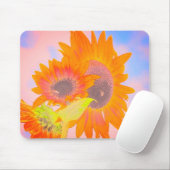 Mousepad mit Sonnenblumen (Mit Mouse)