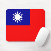 Mousepad mit taiwanesischer Flagge (Mit Mouse)