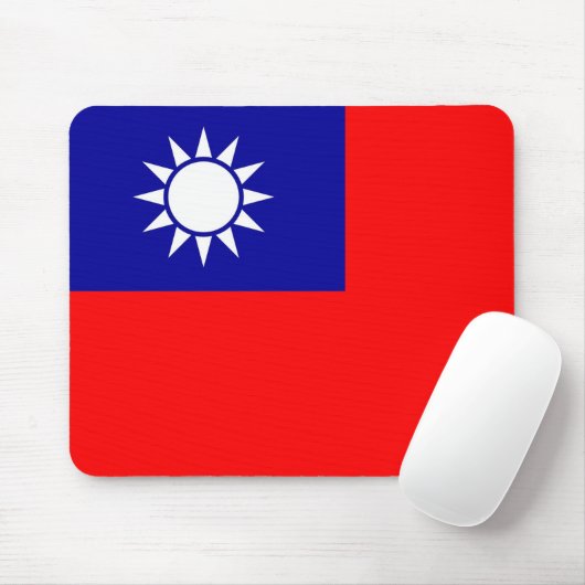 Mousepad mit taiwanesischer Flagge (Mit Mouse)