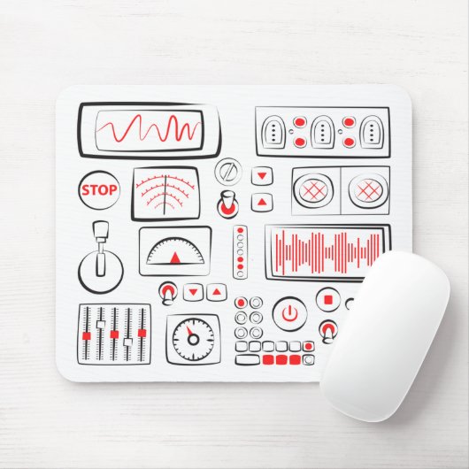 Mousepad mit verschiedenen gezeichnet Tasten, Hebe (Mit Mouse)