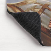Mousepad mit Vintager UDSSR-Luftwaffen-Propaganda (Ecke)