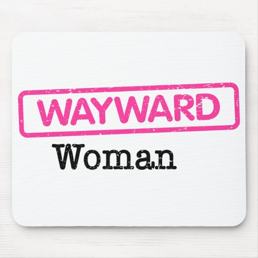 Mousepad mit Wayward-Frauenlogo (Vorne)