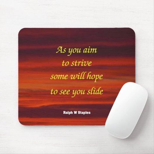 Mousepad mit Weisheitswörtern (Mit Mouse)