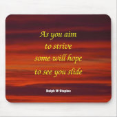 Mousepad mit Weisheitswörtern (Vorne)