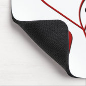 Mousepad mit zwei Herz-Vorlagen (Ecke)