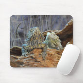 Mousepad mit zwei seltsamen Eidechsen (Mit Mouse)